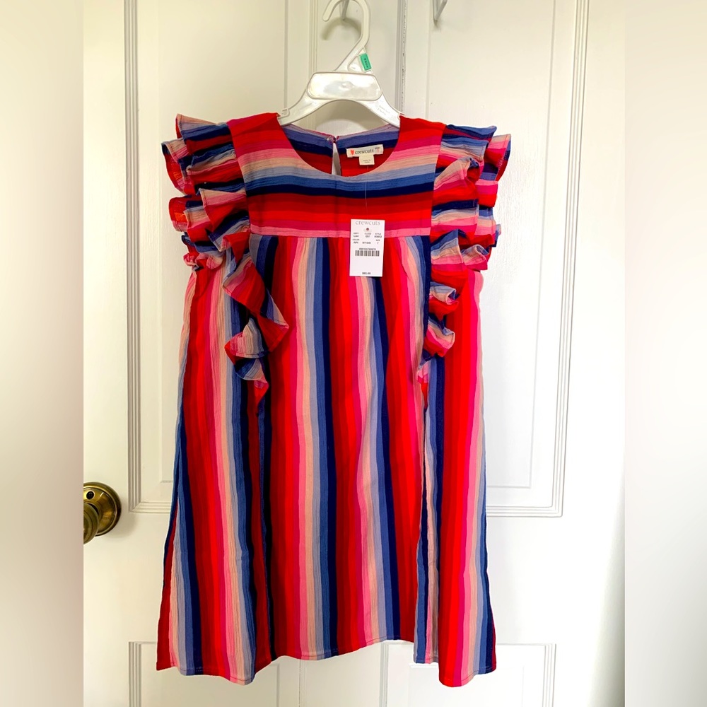 Girls striped summer dress size 7